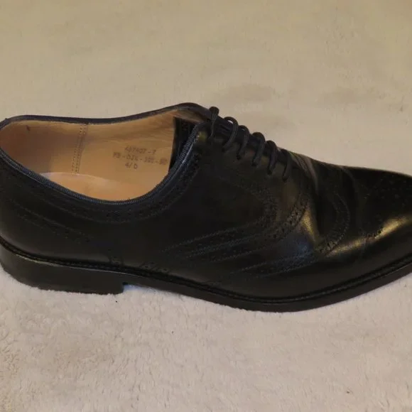 J.M. Weston 391 Black Leather Brogues US 7D Dust Bags & Box